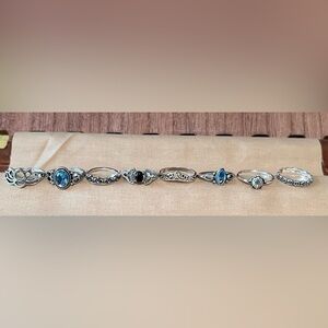 Set of 8 Finger Rings, BN